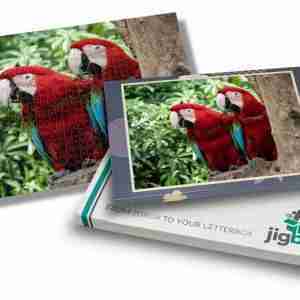 Twin Parrots Jigsaw Puzzle On getitprinted.com